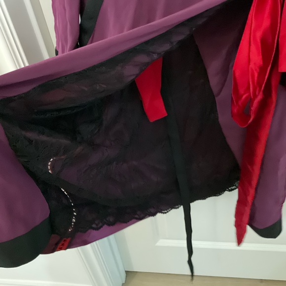 Denis Gagnon Short Kimono Dress, size M, color - purple and red - Picture 6 of 9